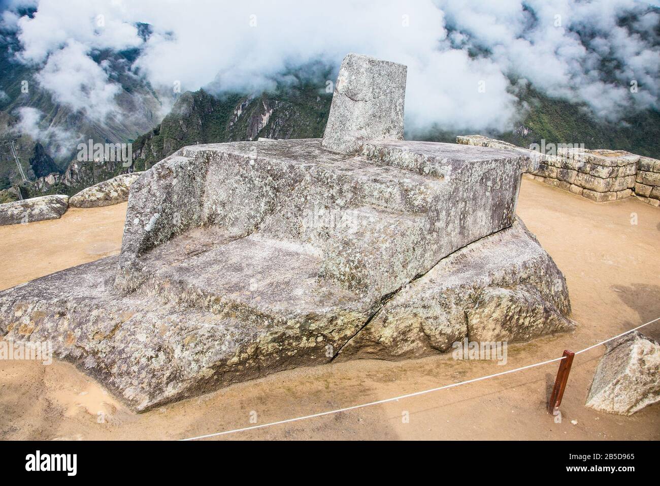 The famous intihuatana rock hi-res stock photography and images - Alamy