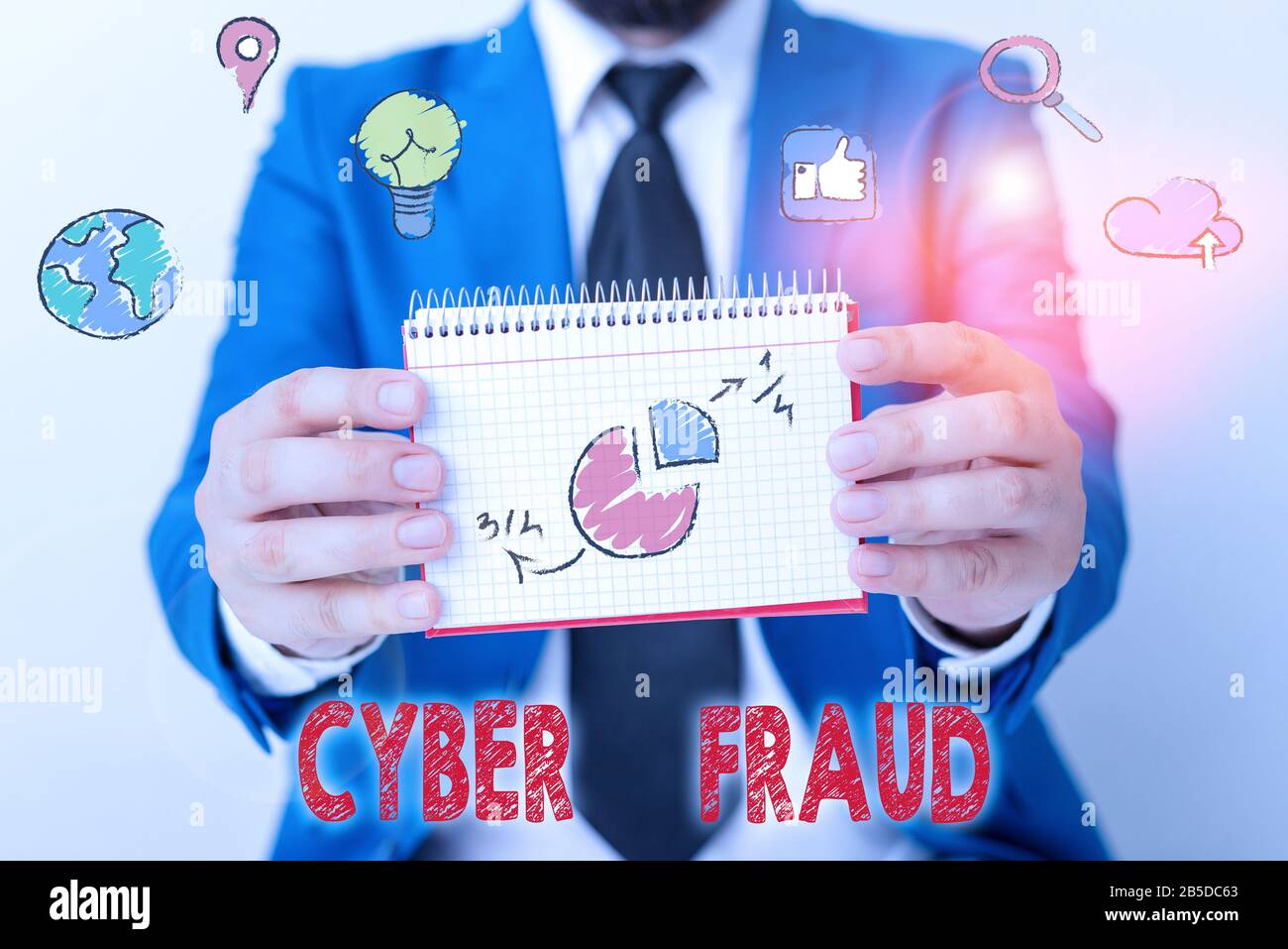 Word Computer Fraud Word writing text Cyber Fraud. Business photo showcasing any crime that ...