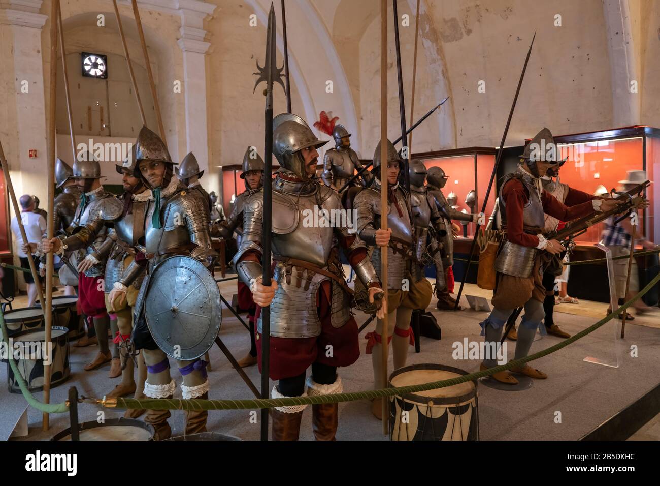 The Palace Armoury museum in the Grandmaster Palace interior in Valletta, Malta Stock Photo