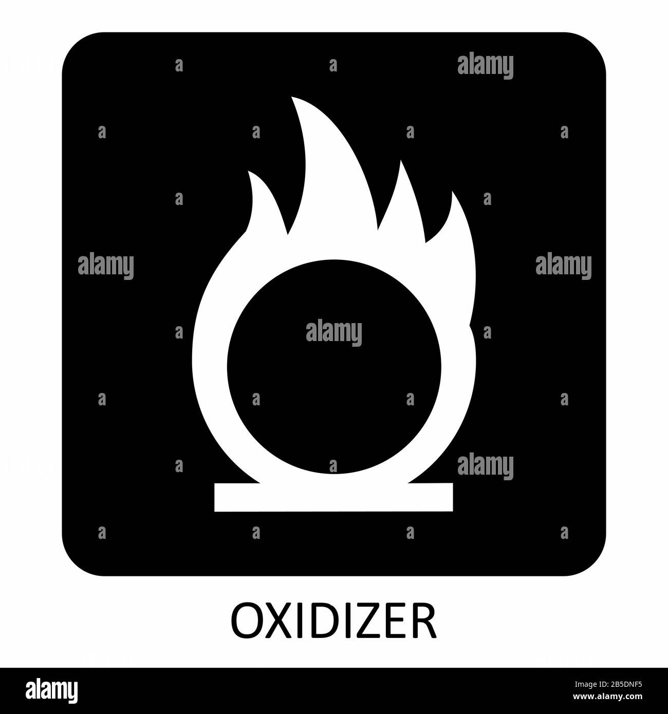 Illustration of oxidizer icon Stock Vector