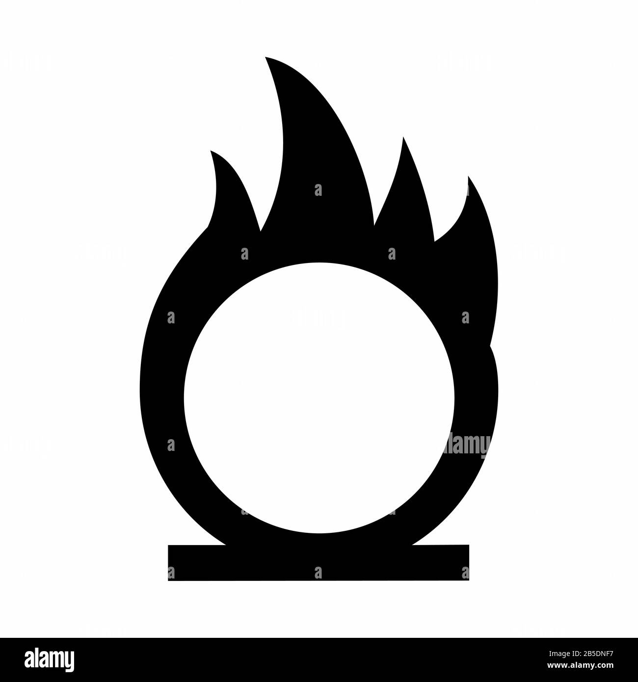 Illustration of oxidizer icon Stock Vector