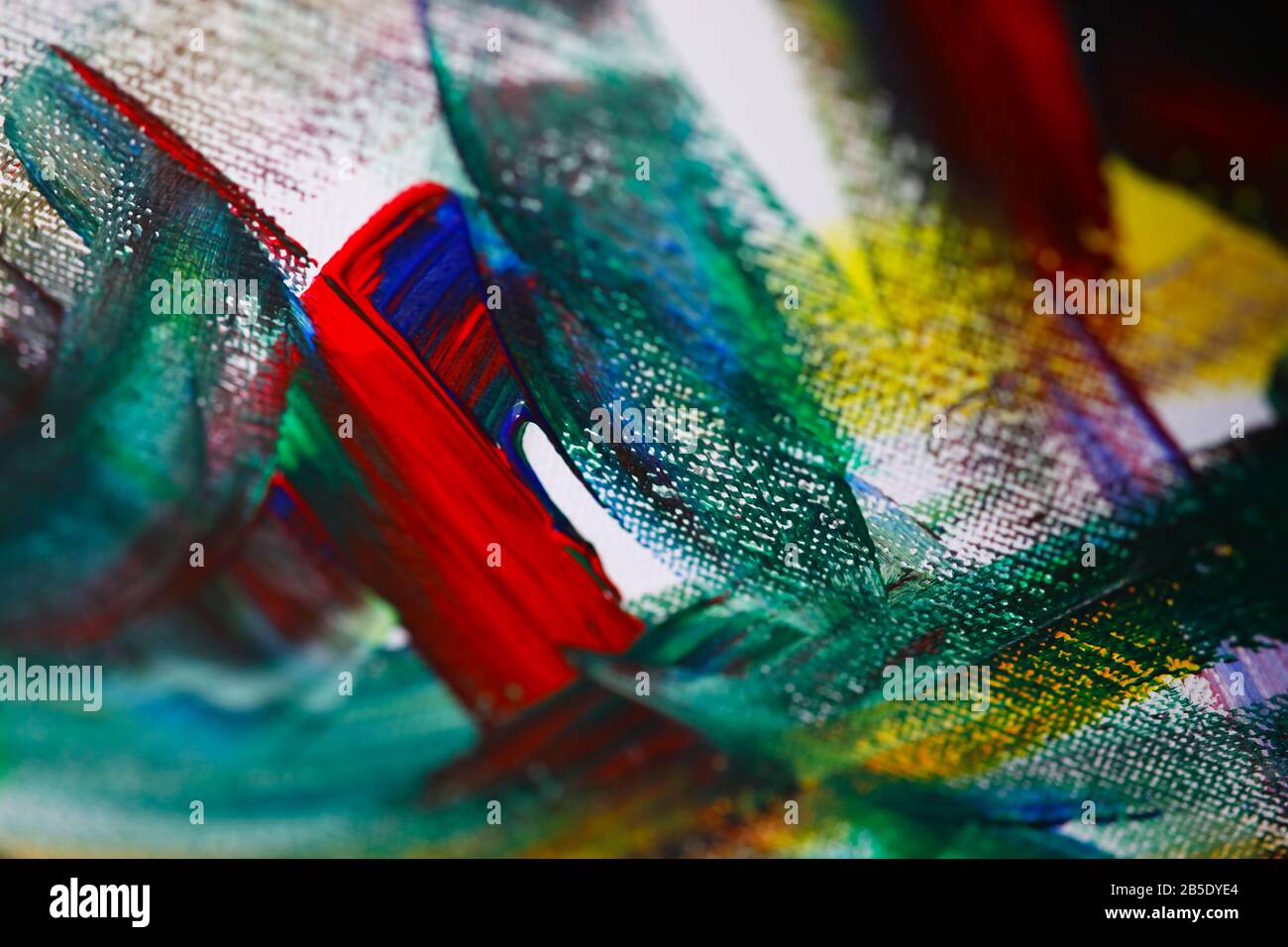 Artists multicolored brush strokes Stock Photo Alamy