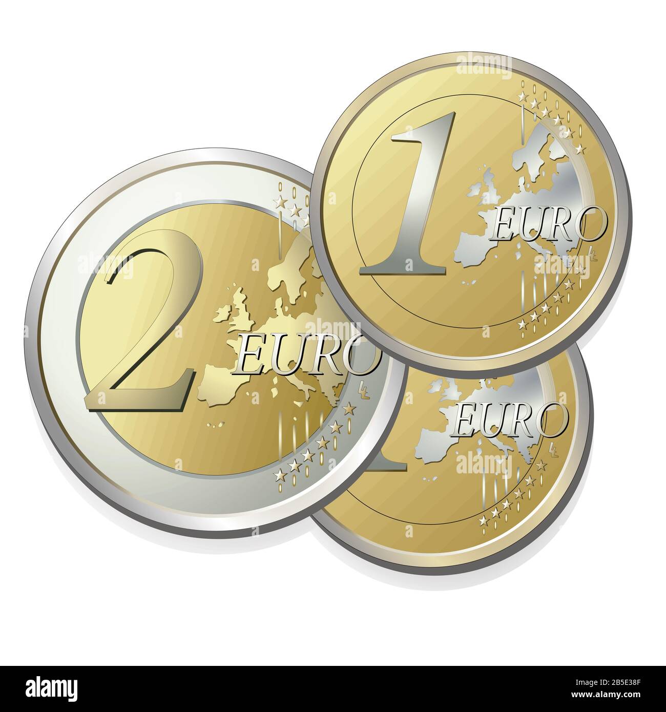 Money Euro Coins Vector Illustration Stock Photo Alamy Money Euro Coins Vector Illustration Stock Photo Alamy
