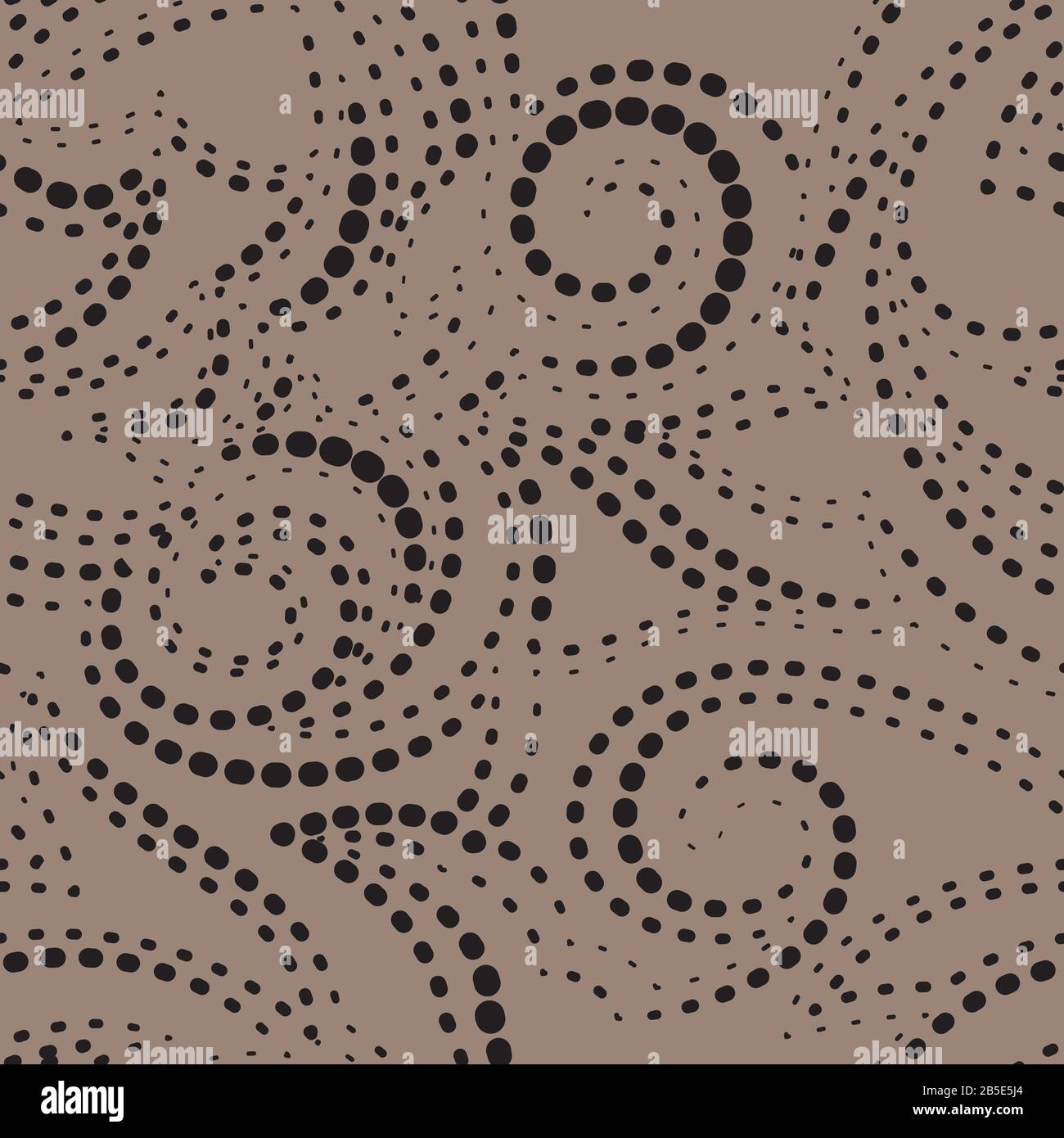 Vector seamless texture of black ovals in the form of a dotted line on ...