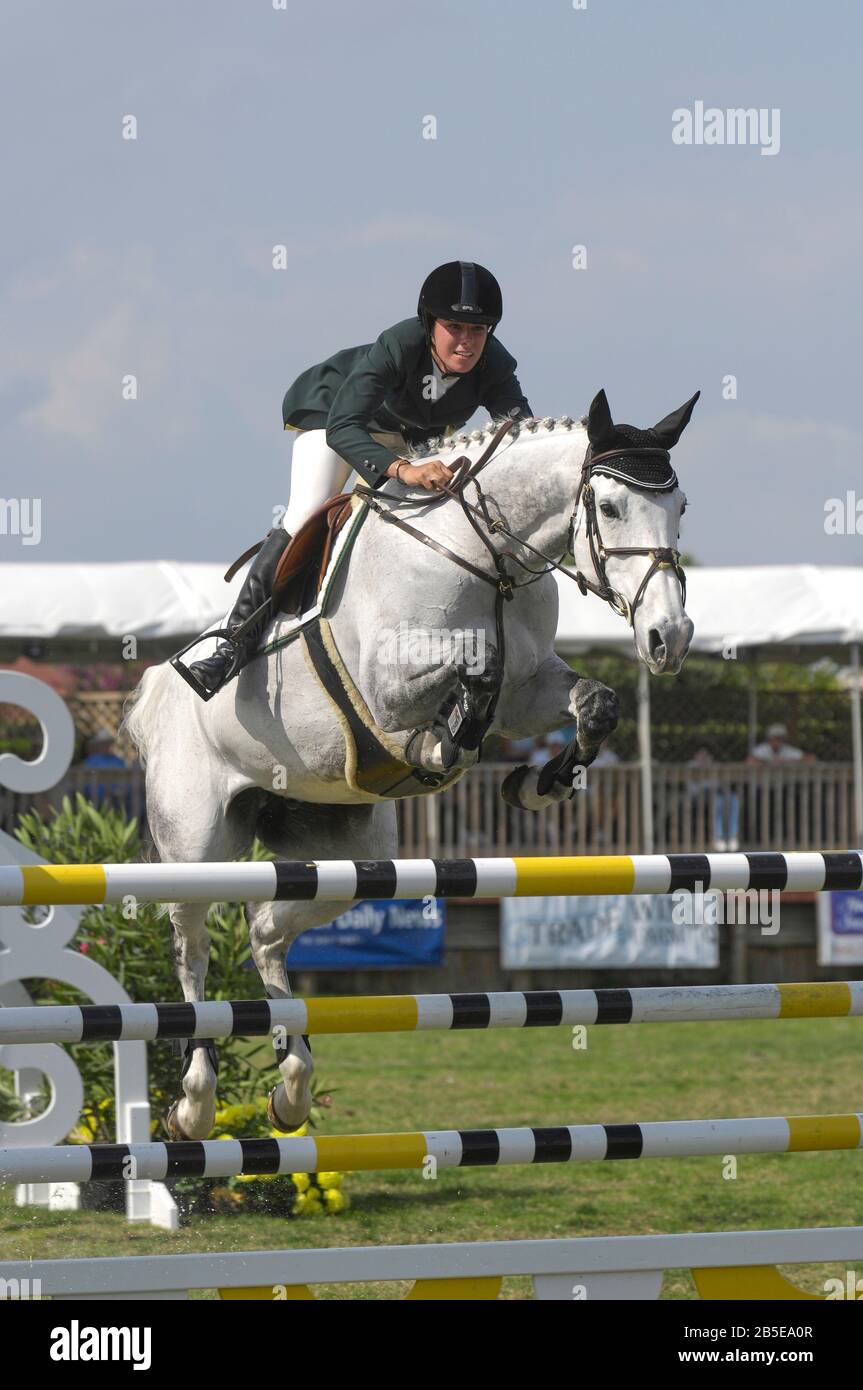 Aimee Aron (USA) riding Ostara, CSIW Wellington, February 2007