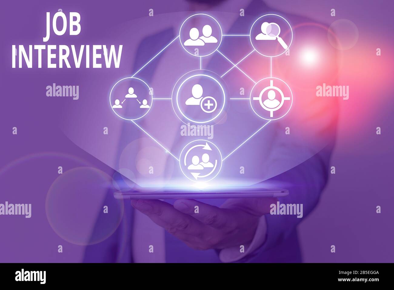 Writing note showing Job Interview. Business concept for meeting in