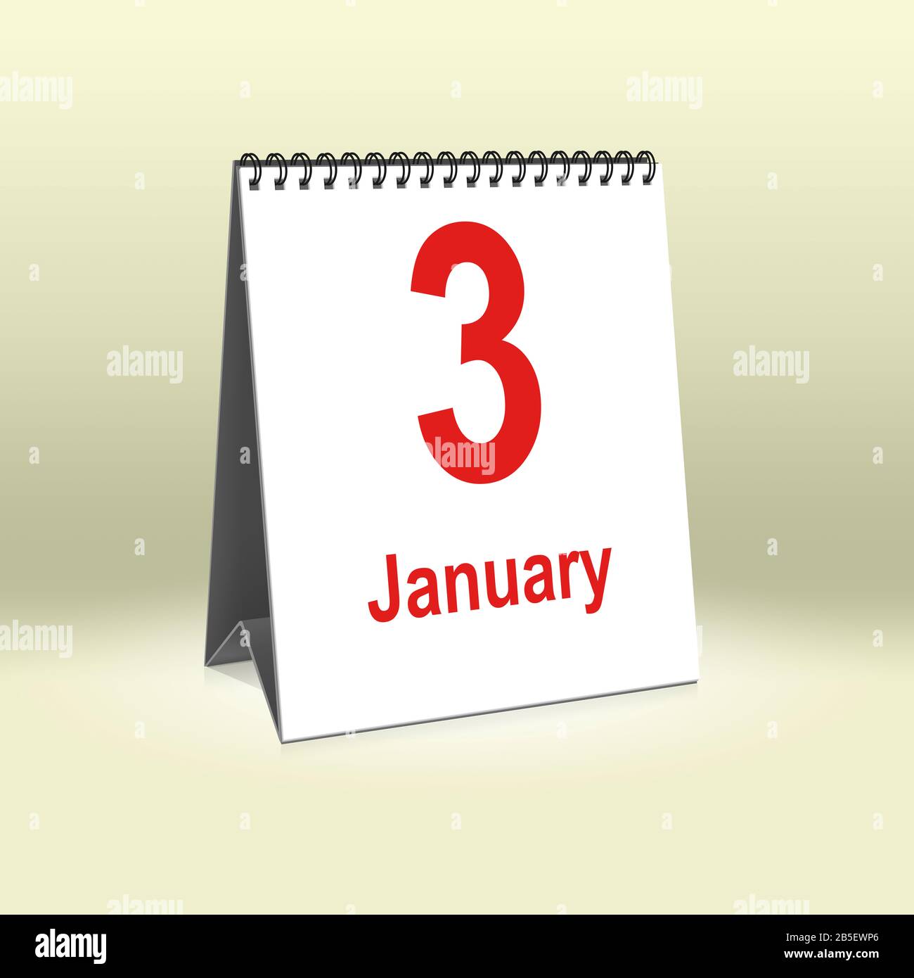 Calendar january 3rd hi-res stock photography and images - Alamy