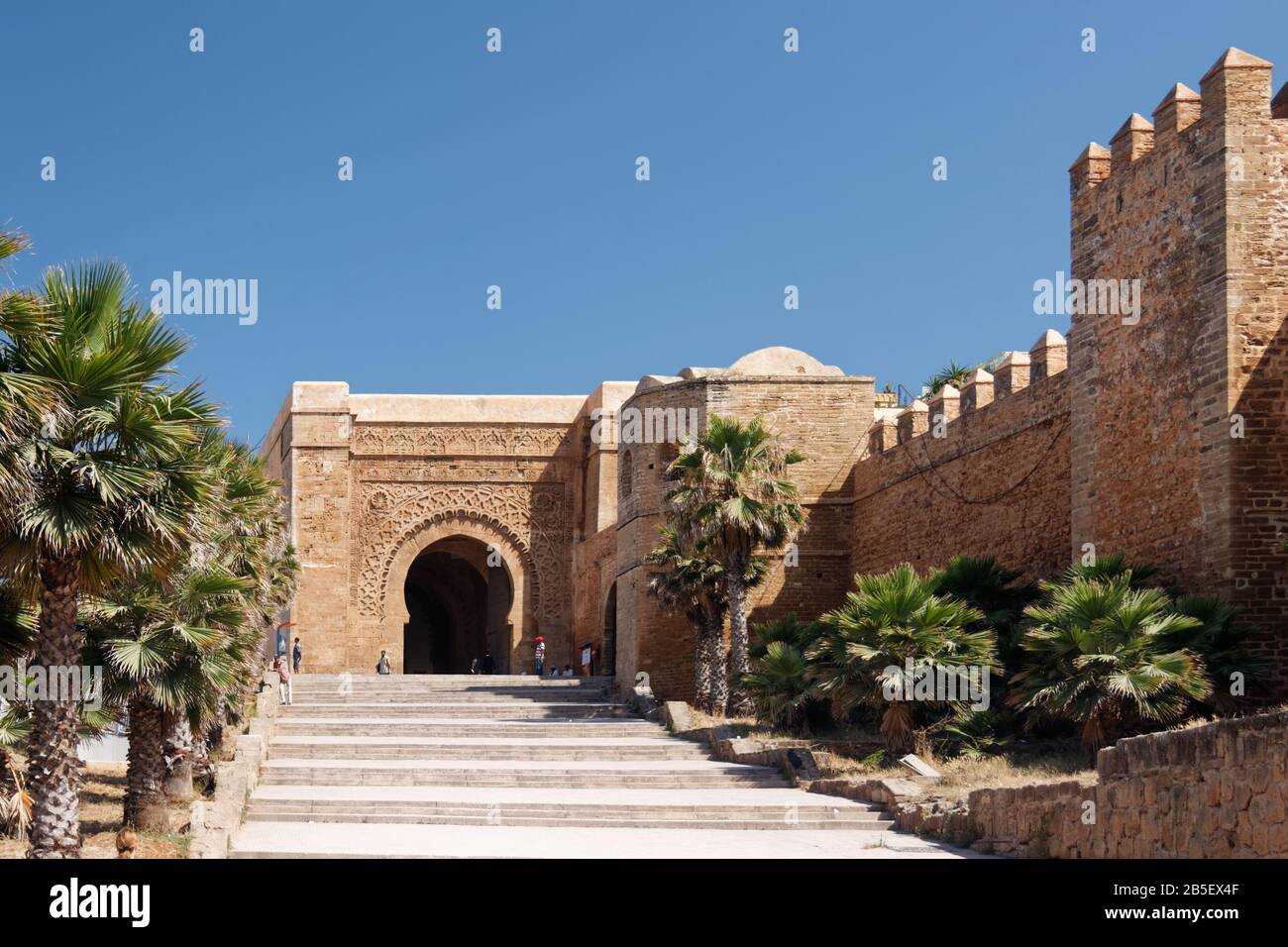 Historic part of Rabat, teh capital city of Morocco Stock Photo