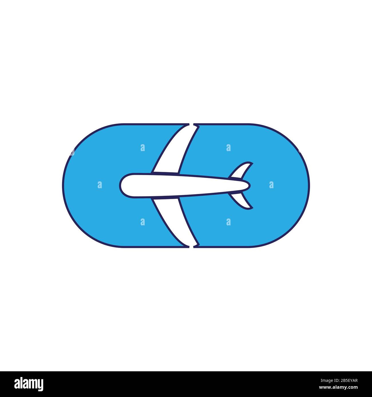 airplane pills drug symbol vector Stock Vector