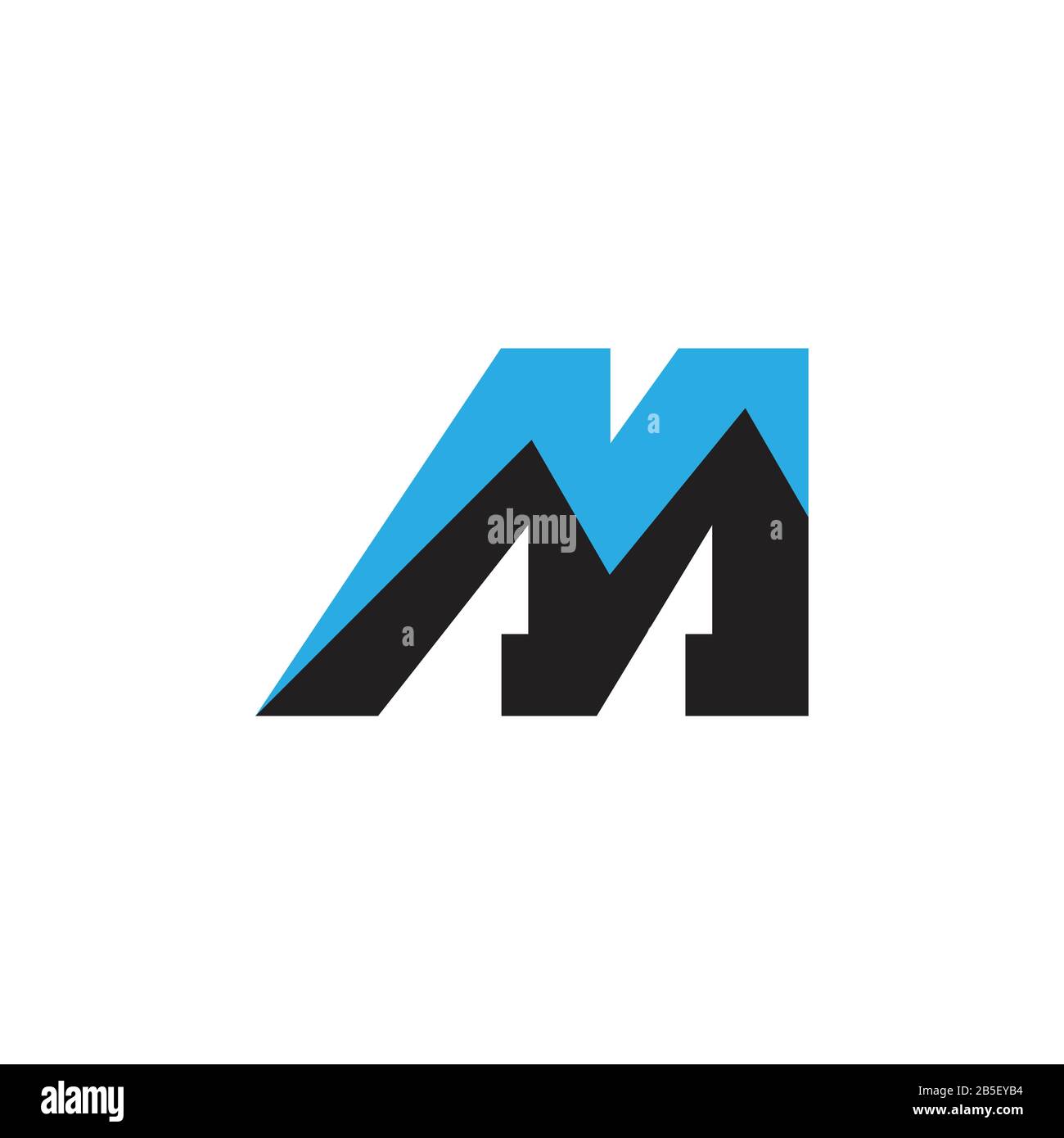 letter m mountain geometric logo vector Stock Vector Image & Art - Alamy
