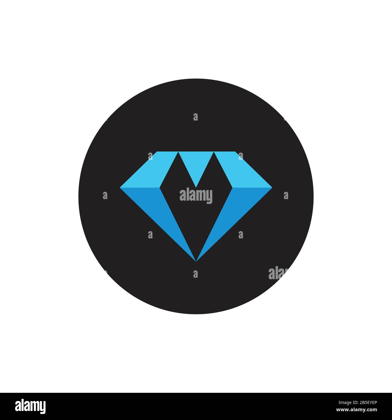 blue diamond simple geometric letter m logo vector Stock Vector Image ...