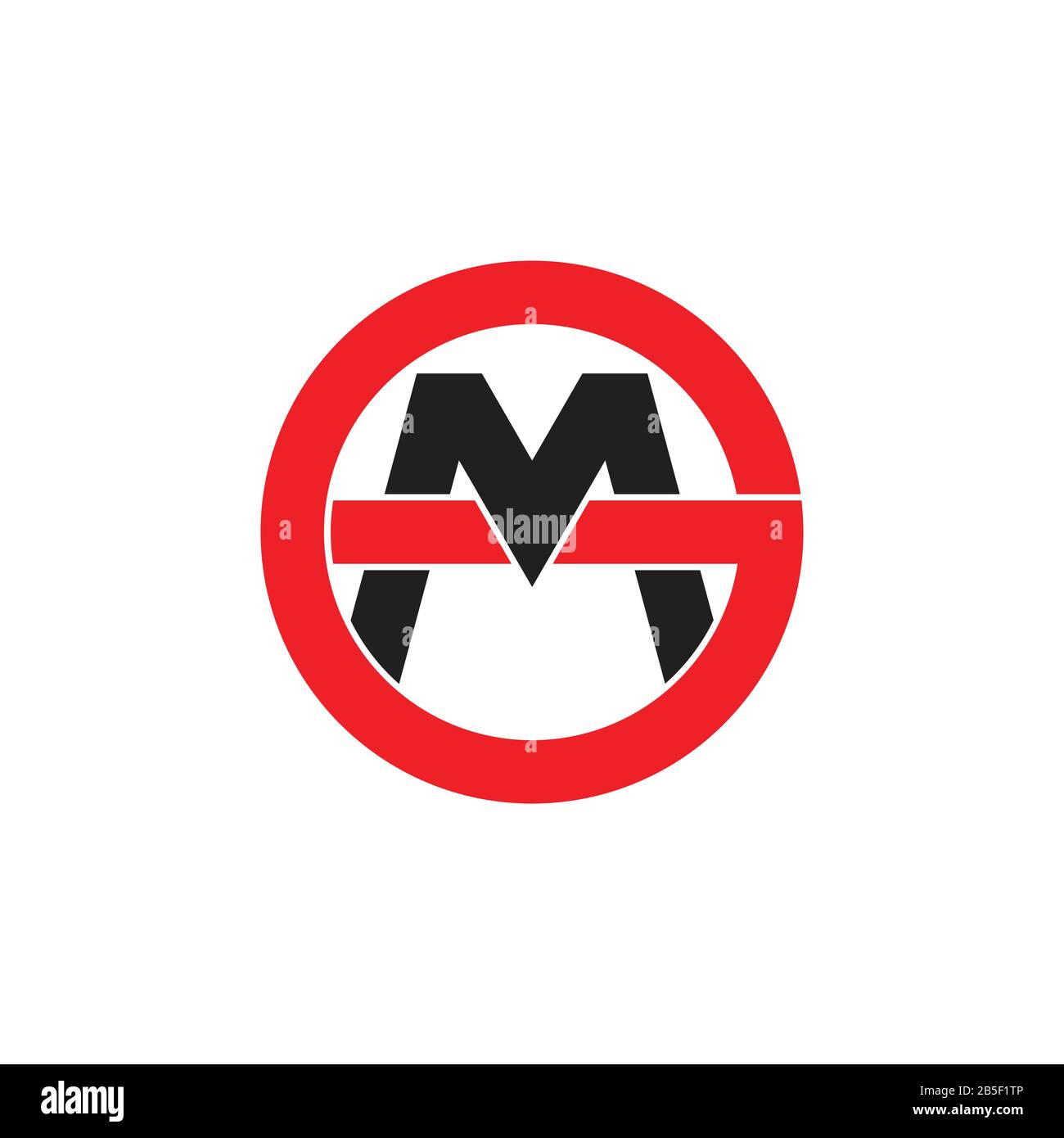 letter mo geometric overlap logo vector Stock Vector Image & Art - Alamy