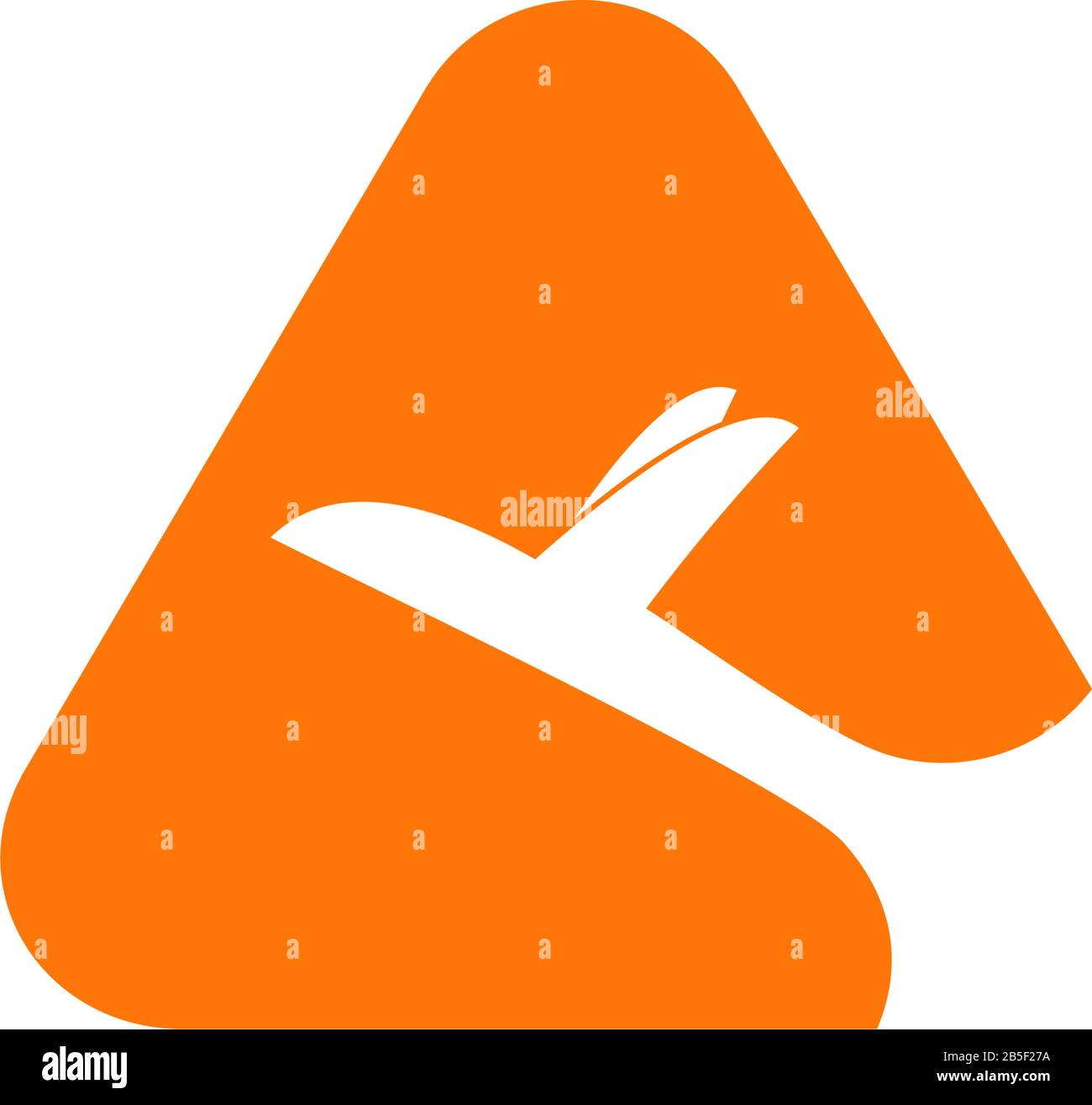 triangle swoosh airplane fly motion symbol logo vector Stock Vector ...