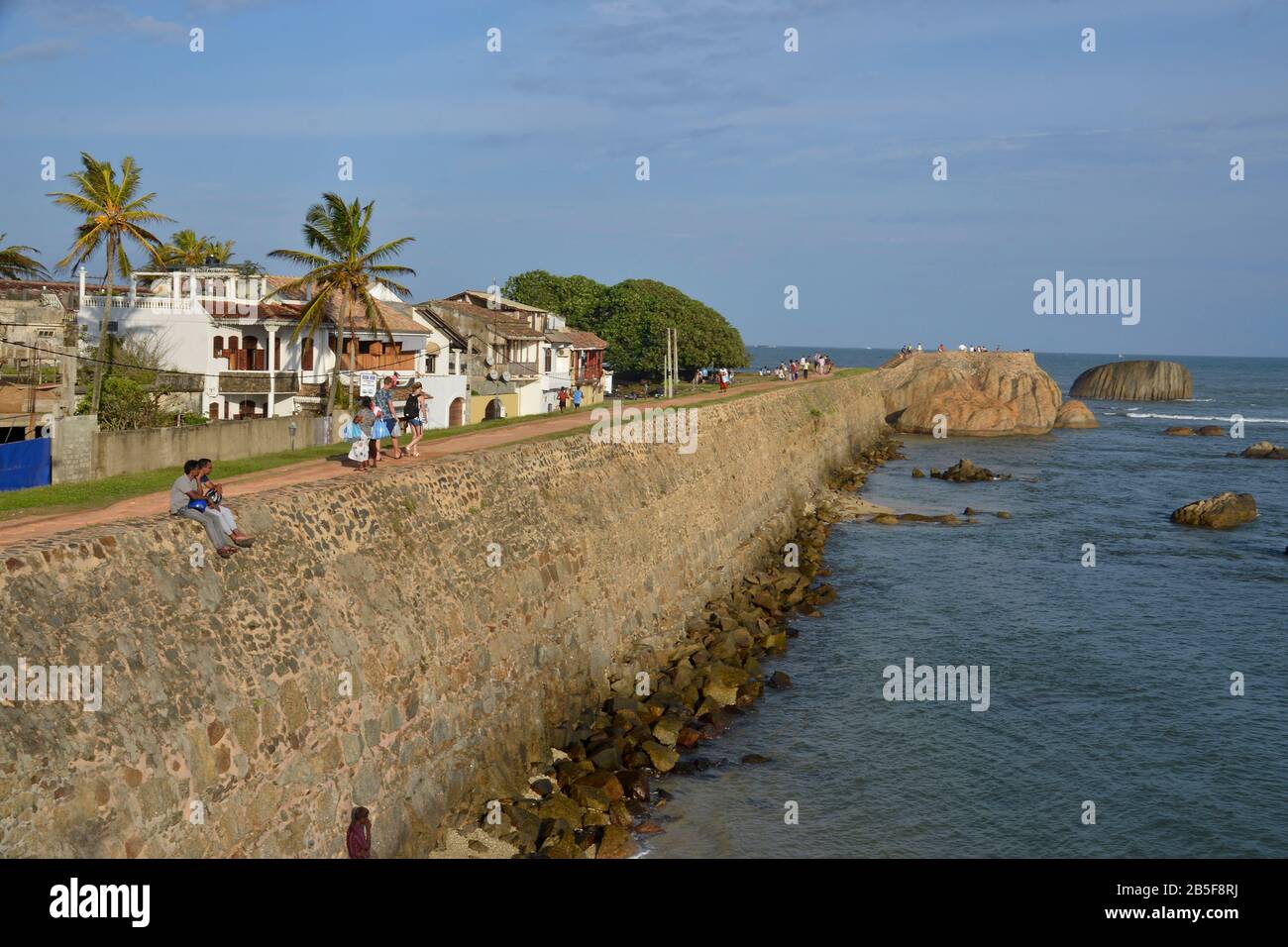 Wall, Festungsmauer, Fort, Galle, Sri Lanka Stock Photo