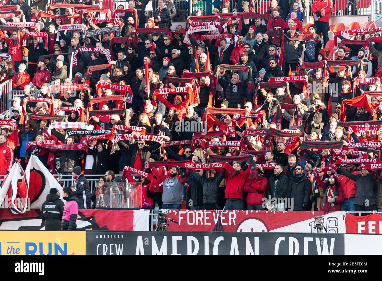 Toronto Fc Fans Cheer During The Major League Soccer Season Mls Match Between Toronto Fc Toronto Fc Fans Cheer During The Major League Soccer Season Mls Match Between Toronto Fc