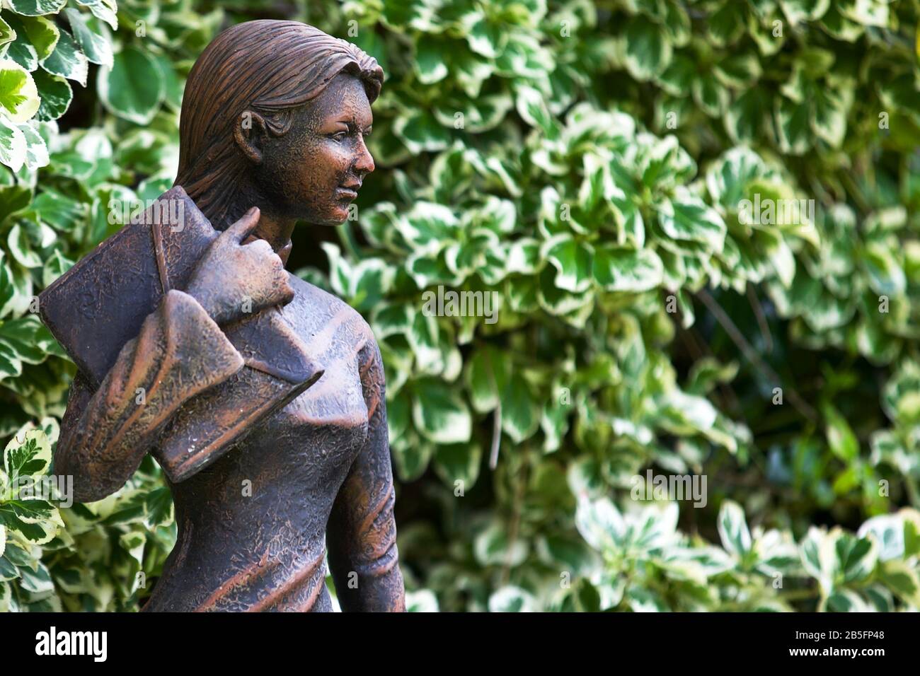 Miss Saigon garden statue Stock Photo