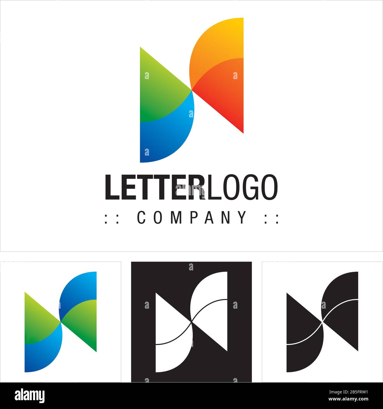 Logo n n Stock Vector Images Alamy