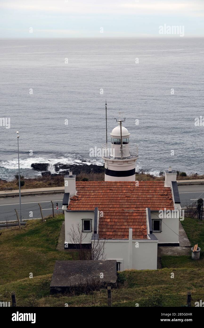 Lighthouse in the Fener mahallesi of Trabzon province Akçaabat district in turkey Stock Photo