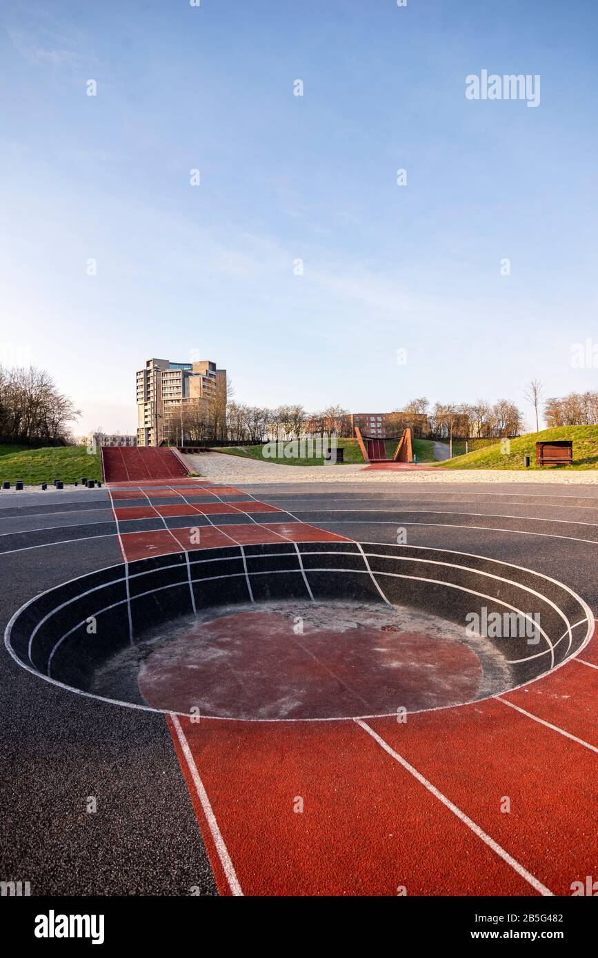 Odense Cortex Park Area Near University Of Southern Denmark Construction Of Infrastructure Growing Urban City Stock Photo Alamy