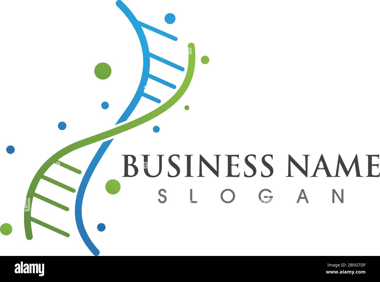 DNA illustration logo vector template Stock Vector Image & Art - Alamy
