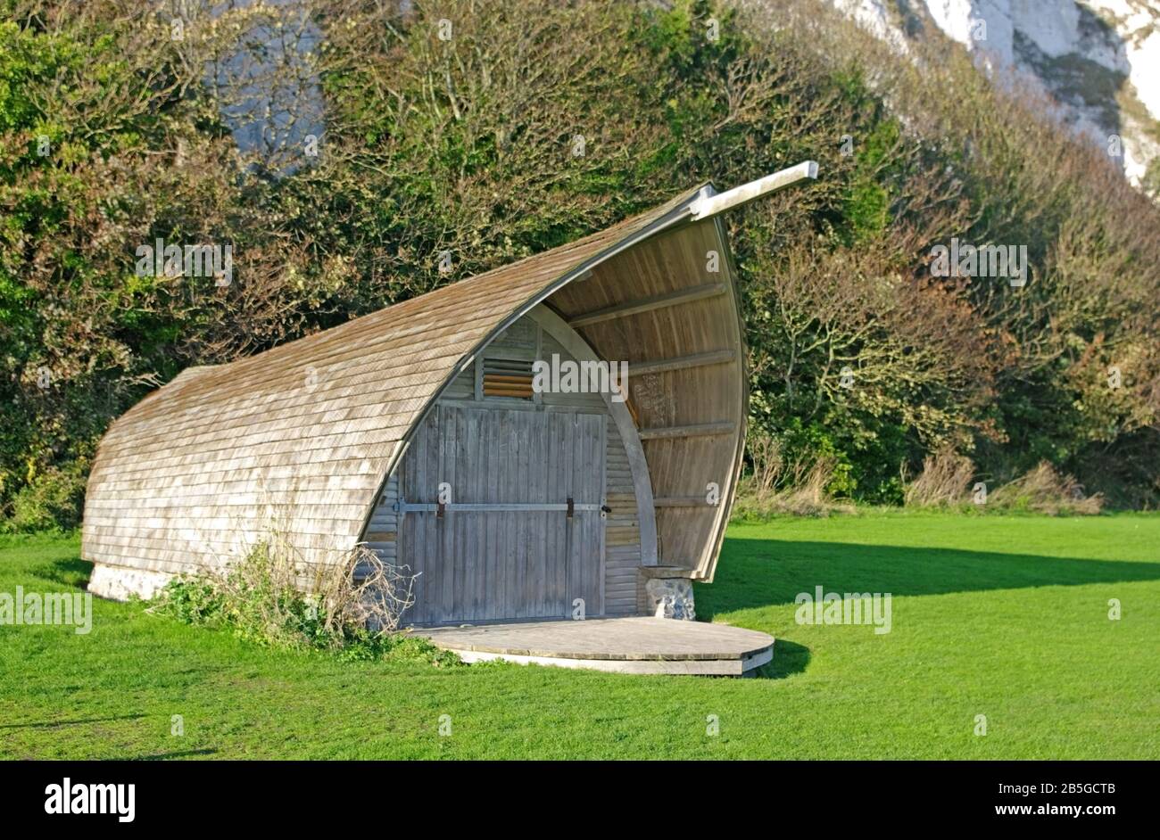 St Margarets at Cliffe, near Dover Boat Shed, Building, Beach, Kent