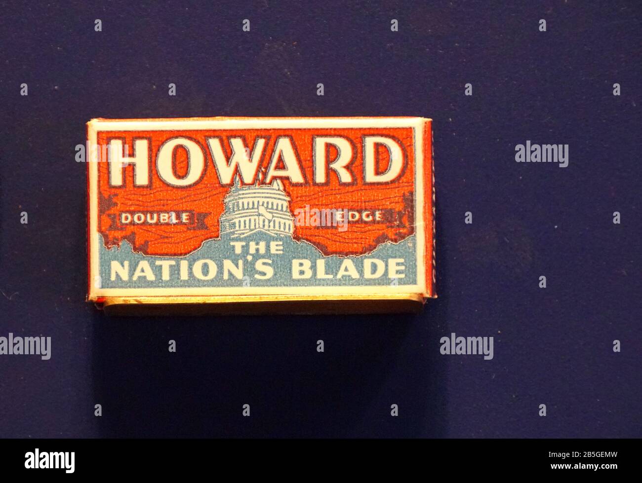 New Orleans, Louisiana, U.S.A - February 5, 2020 - The box of Howard The Nation's Blade, safety razor blades Stock Photo