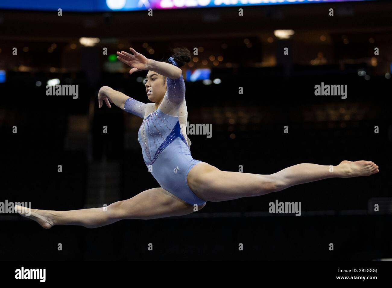 March 7, 2020: Gymnast Kayla DiCello (USA) competes during the women's all-around competition at