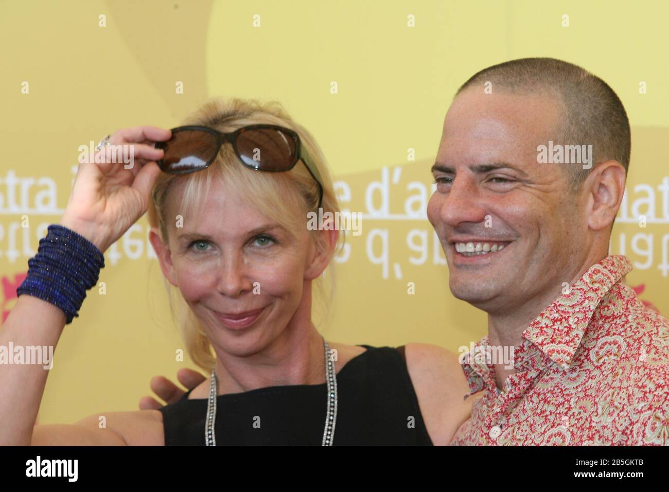 Venice, 03/09/2006. 63rd Venice Film Festival. Trudie Styler and Dito Montiel attending the photocall for the film "A Guide to Recognize your Saints" Stock Photo