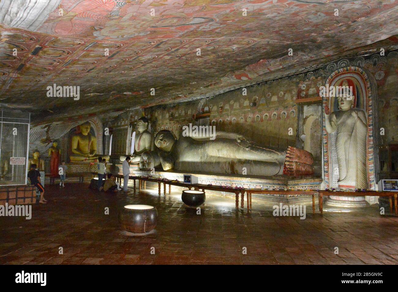 Felsentempel, Dambulla, Sri Lanka Stock Photo