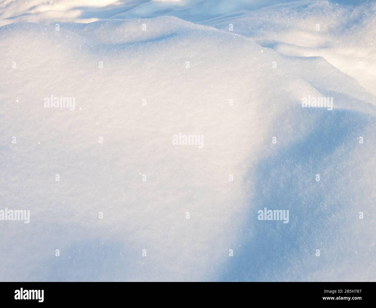 Sparkling Snow With Copy Space Stock Photo