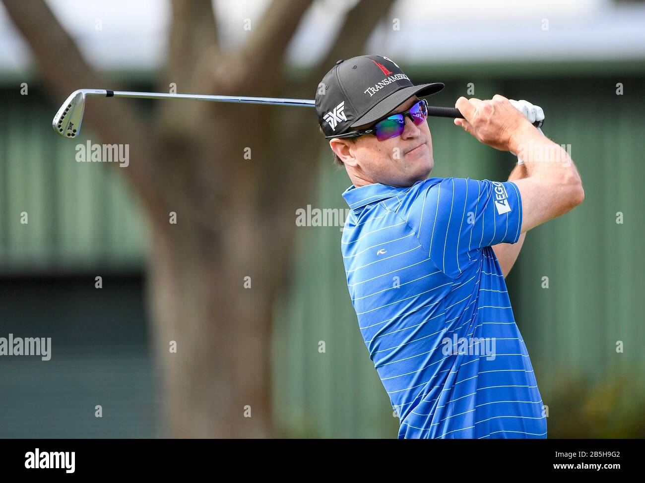 Orlando, FL, USA. 8th Mar, 2020. Zach Johnson on the second tee during the final round of the Arnold Palmer Invitational presented by Mastercard held at Arnold Palmer's Bay Hill Club & Lodge in Orlando, Fl. Romeo T Guzman/CSM/Alamy Live News Stock Photo