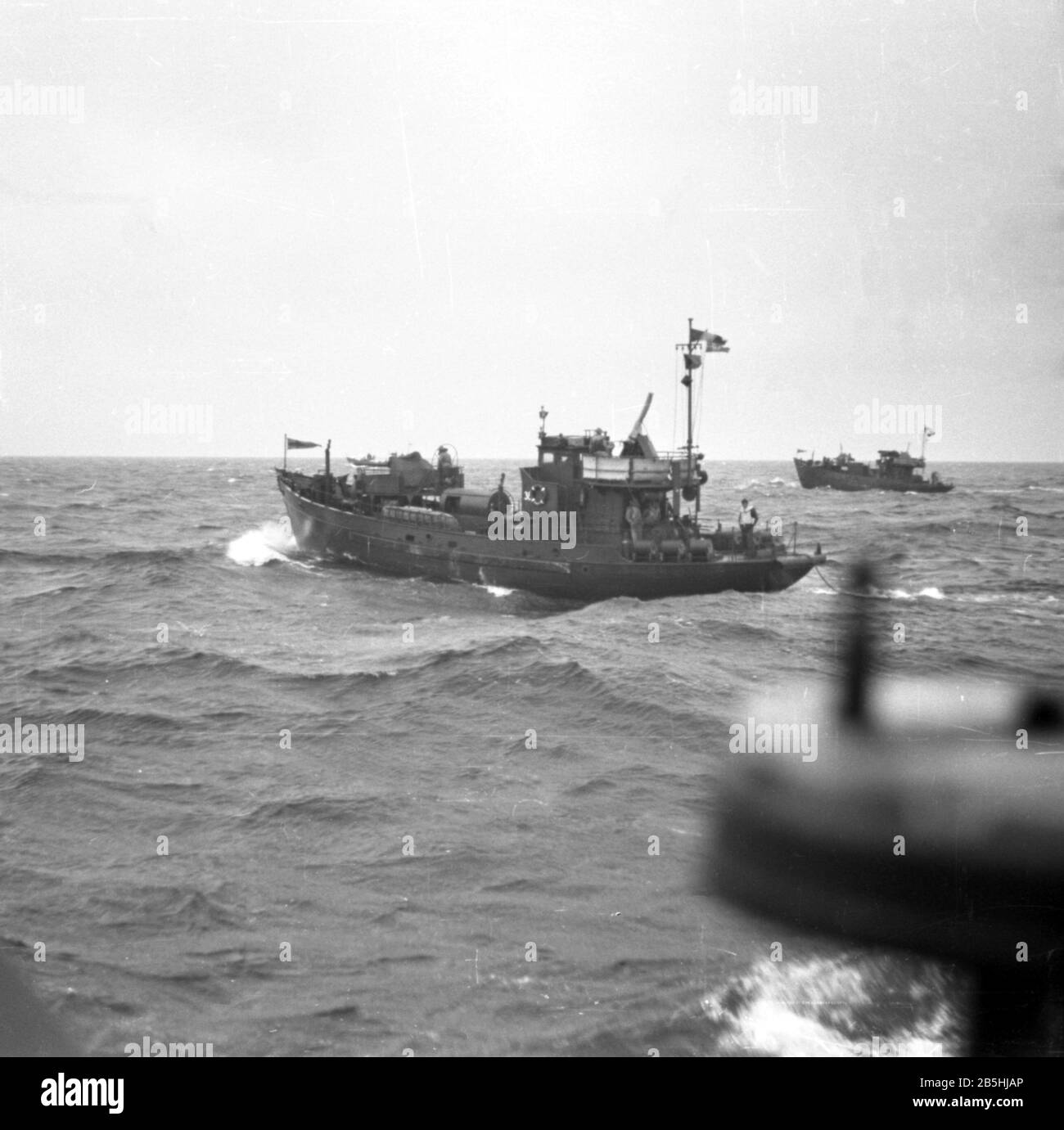 Kriegsfischkutter KFK 38 Deutsche Kriegsmarine / Germany Navy War Fishing Cutter Stock Photo