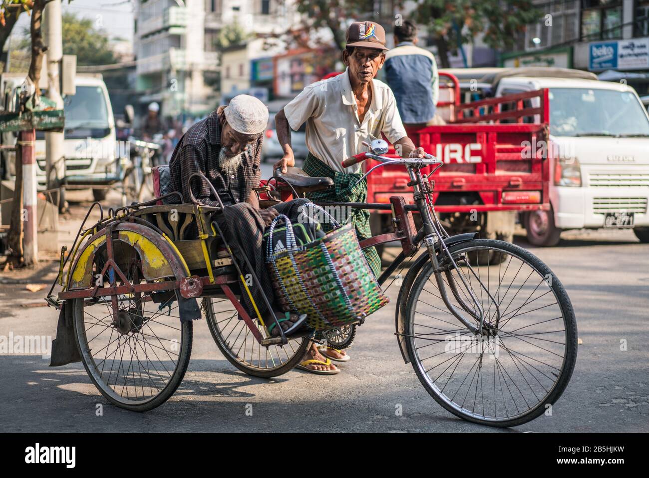 Street Scene In The Mandalay, Myanmar, Asia Stock Photo - Alamy