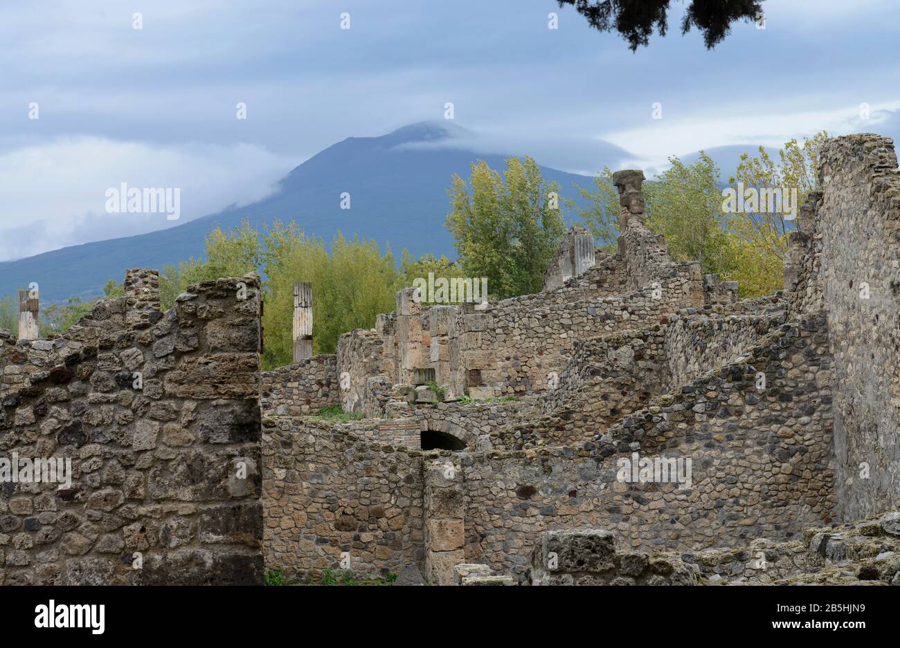 Ruinen, Pompeji, Vesuv, Kampanien, Italien Stock Photo