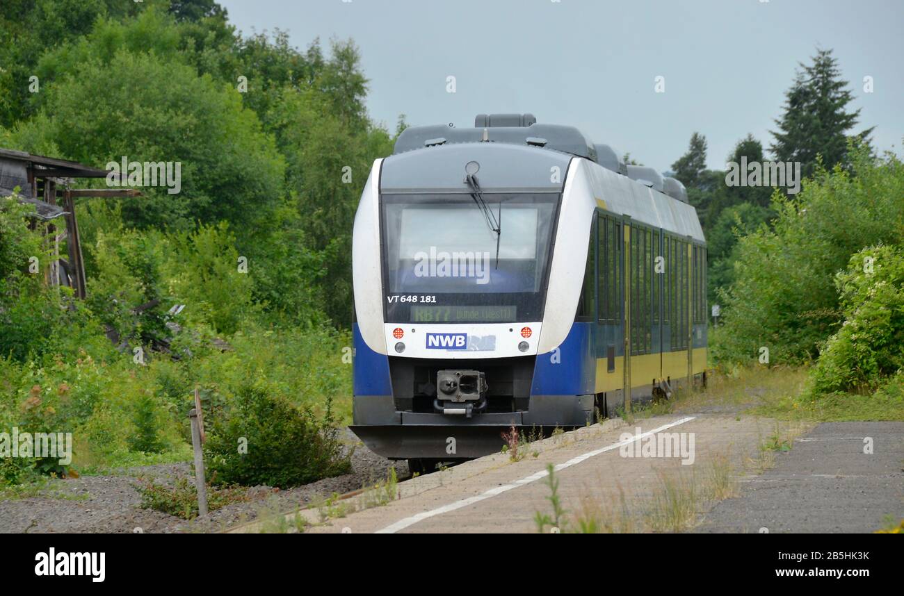 Nordwestbahn, Vlotho, Nordrhein-Westfalen, Deutschland Stock Photo
