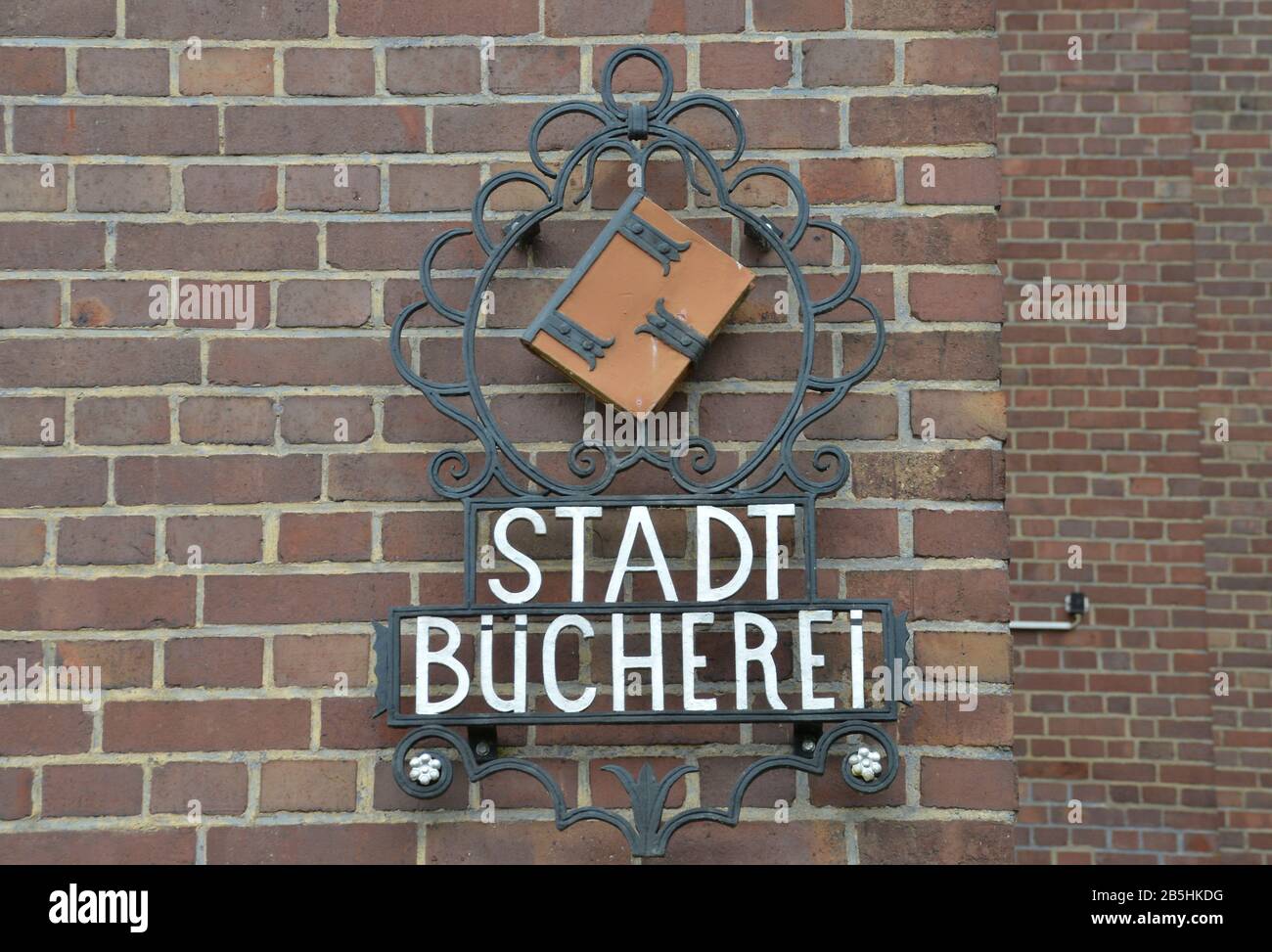 Stadtbuecherei, Vlotho, Nordrhein-Westfalen, Deutschland Stock Photo