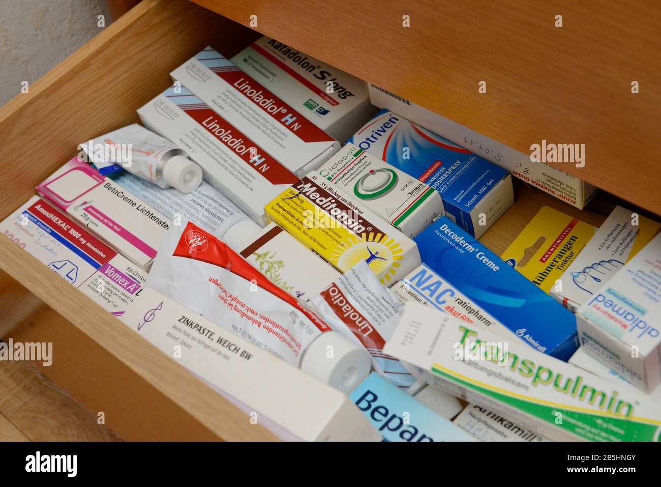 Schublade, Medikamente Stock Photo