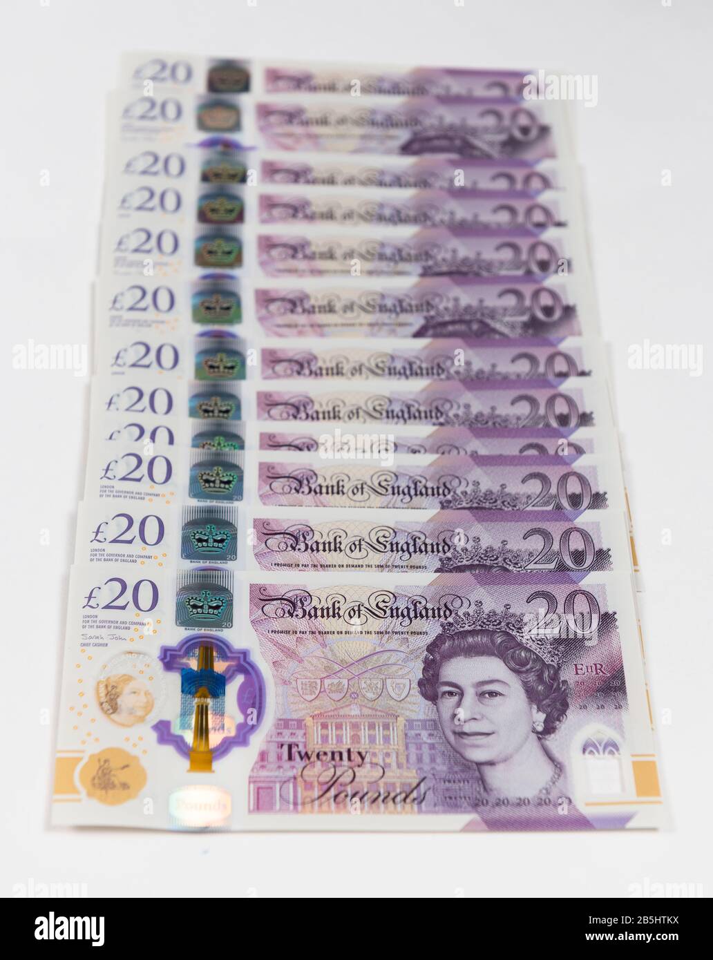 New Twenty pound note 2020 Stock Photo