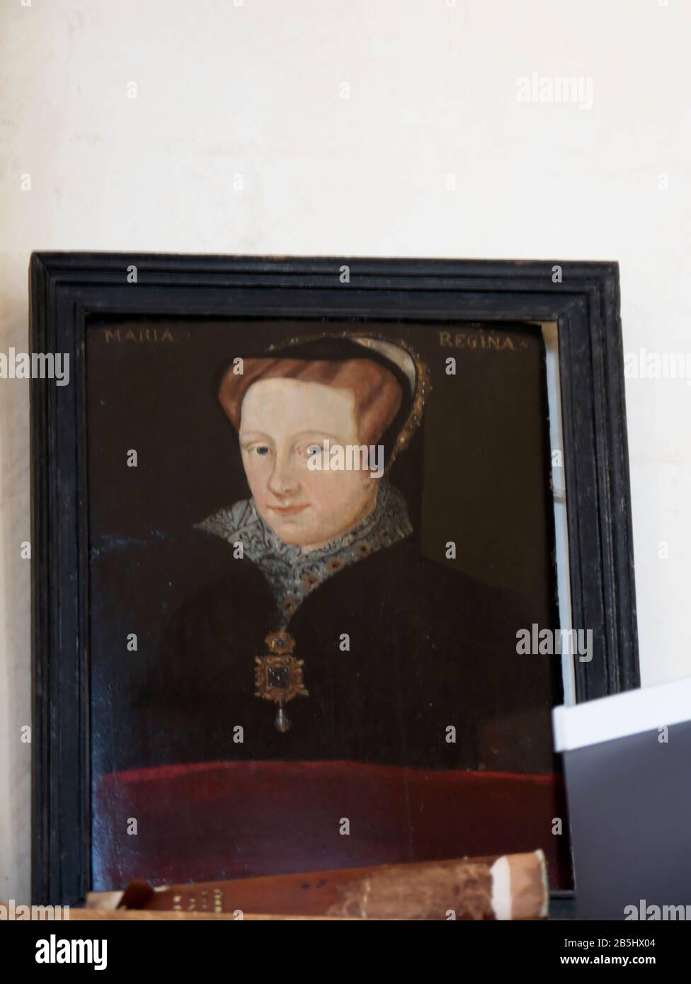 Ripon Cathedral in North Yorkshire England. Portrait of Queen Mary ...