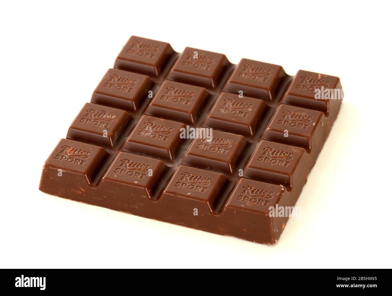 Schokolade, Ritter Sport Stock Photo