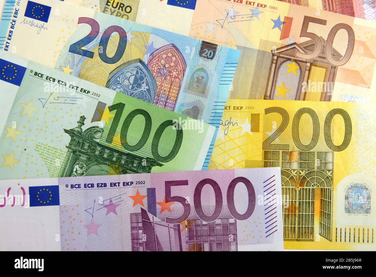 Euronoten Stock Photo