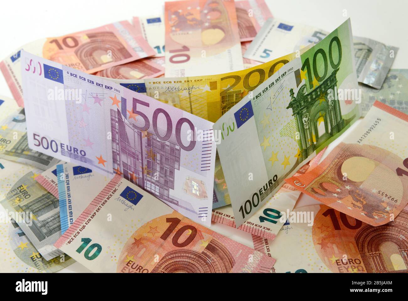 Euronoten Euronoten Stock Photo