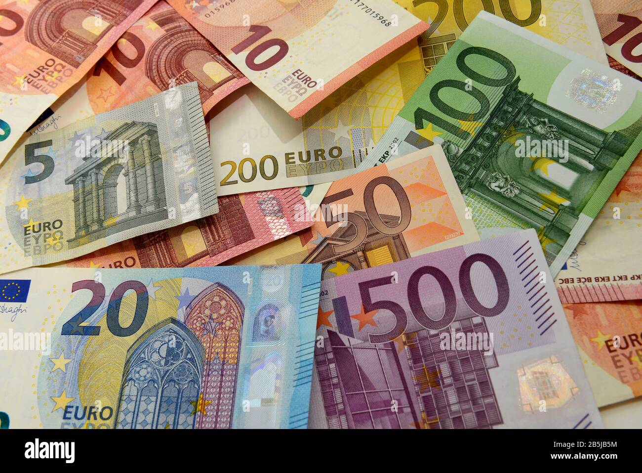 Euronoten Stock Photo