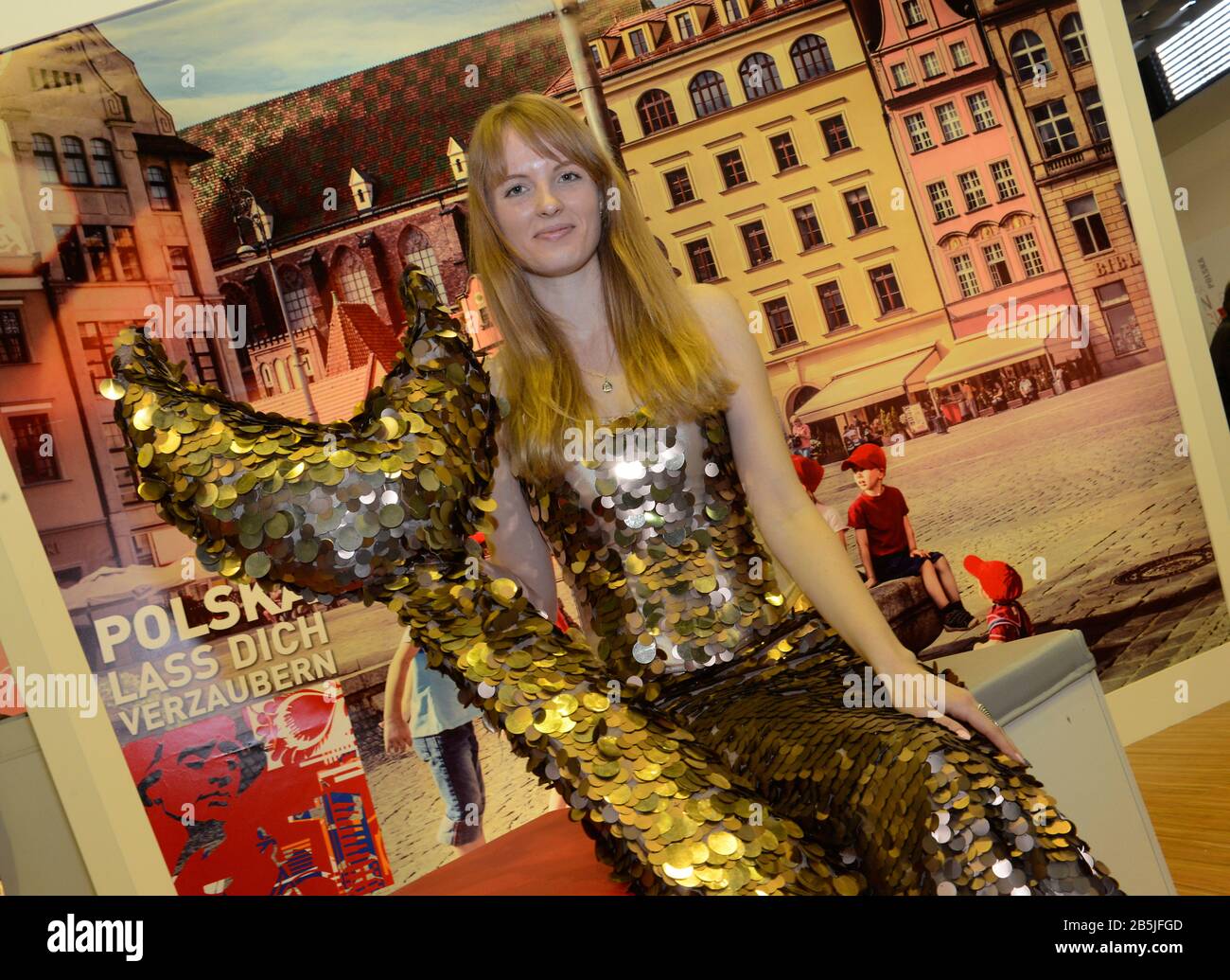 Warschauer Seejungfrau, Stand Polen, ITB, Messe, Charlottenburg, Berlin ...