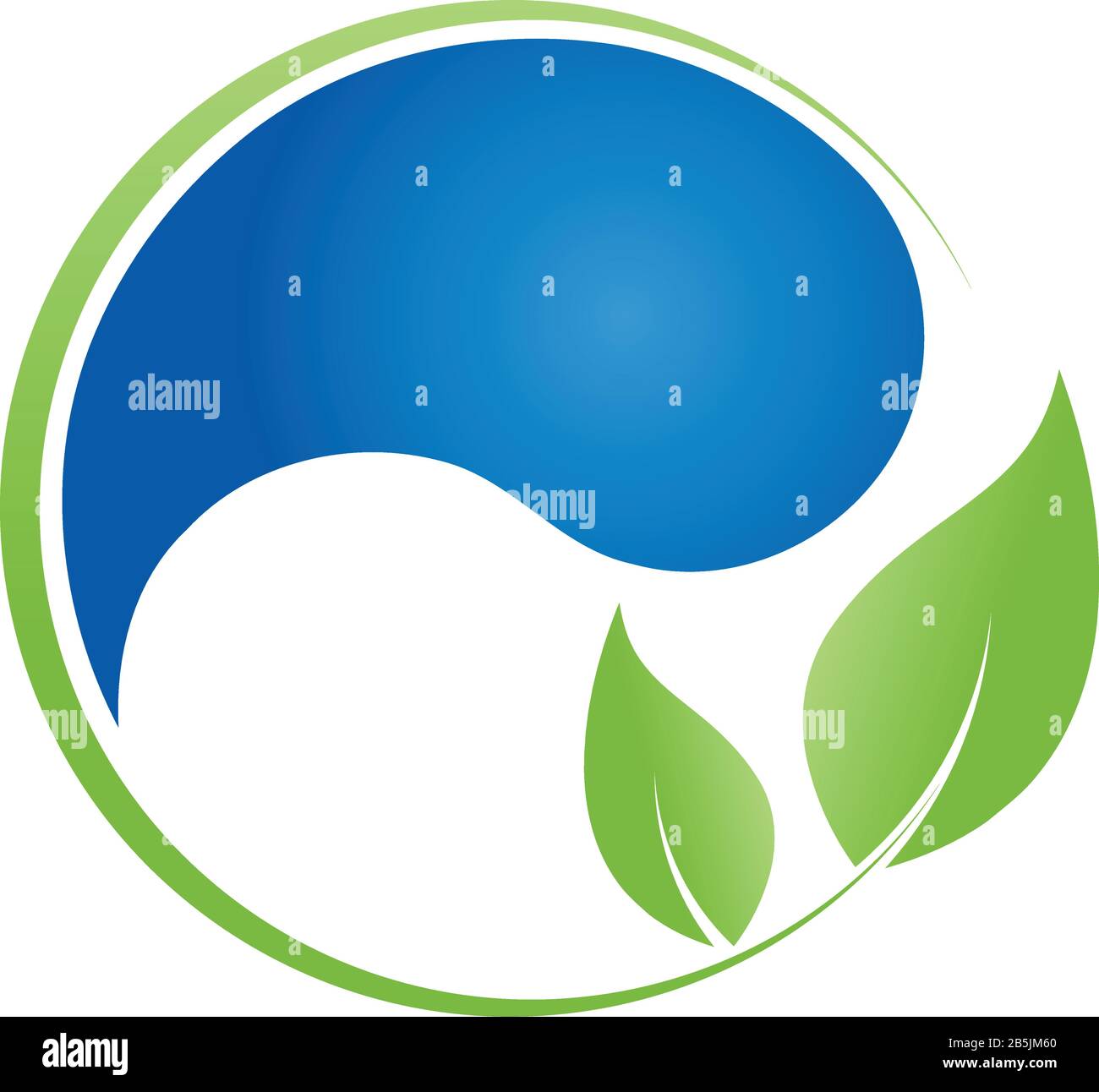 Drop, leaves, plant, wellness, logo Stock Vector