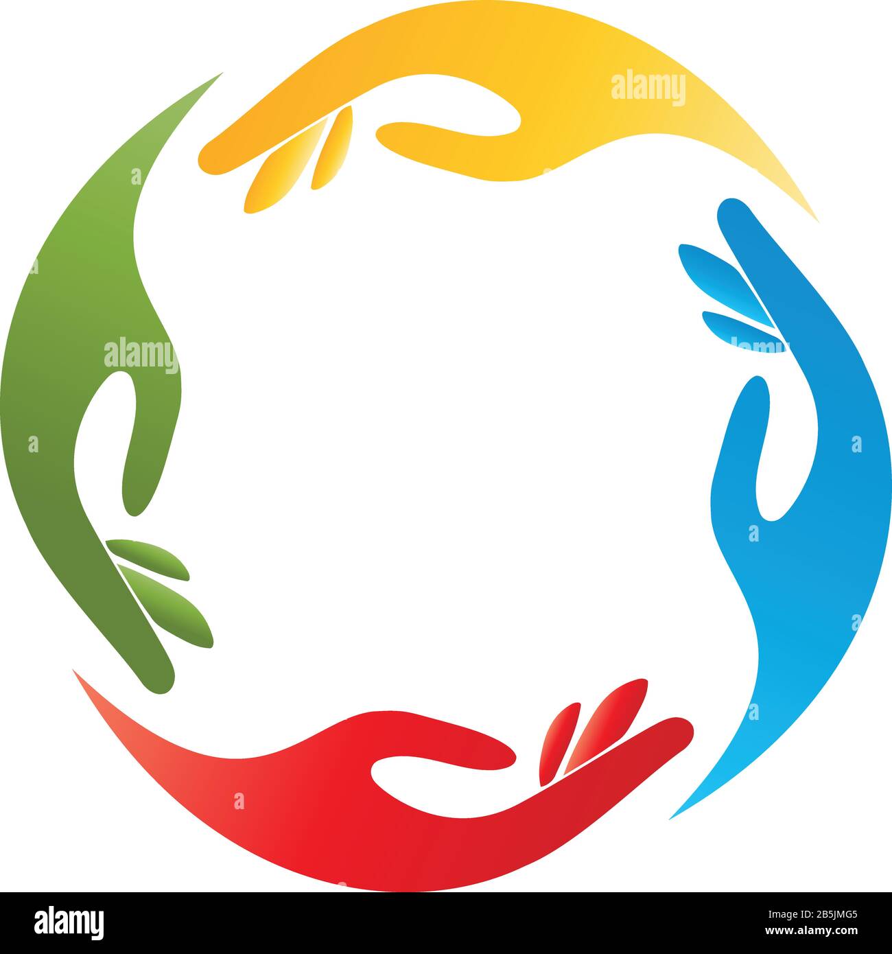 Four hands, hands, team, family, logo Stock Vector Image & Art - Alamy