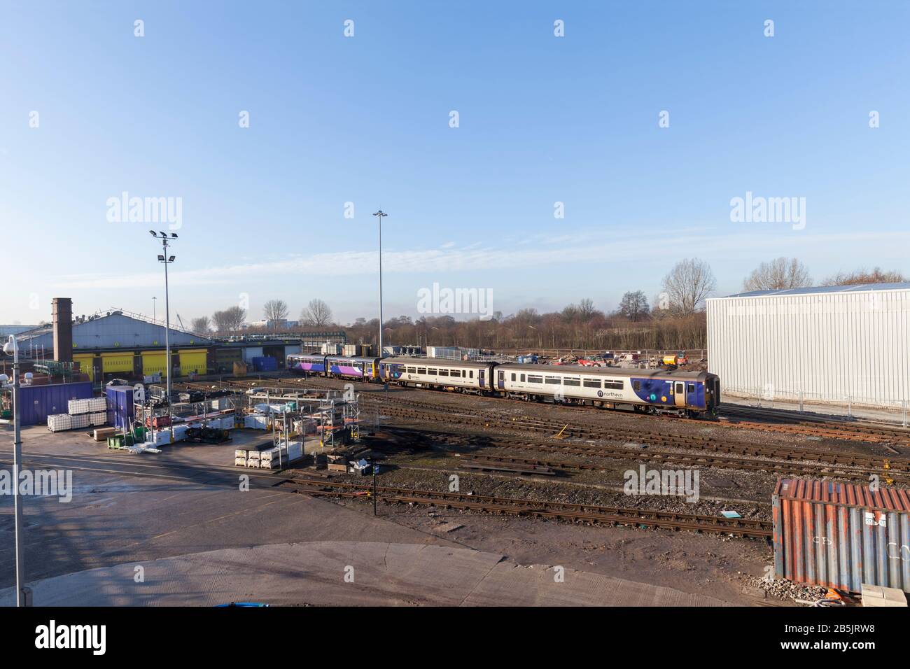 Northern Rail class 156 sprinter train and class 142 pacer train at ...