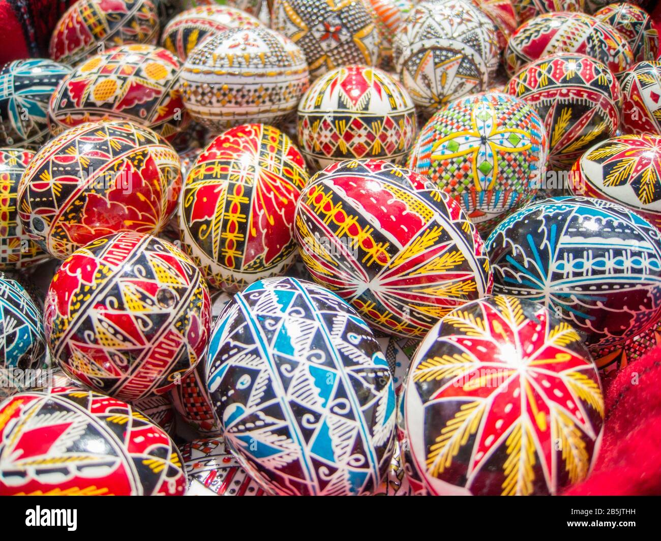 traditional orthodox easter romanian decorated easter eggs Stock Photo ...