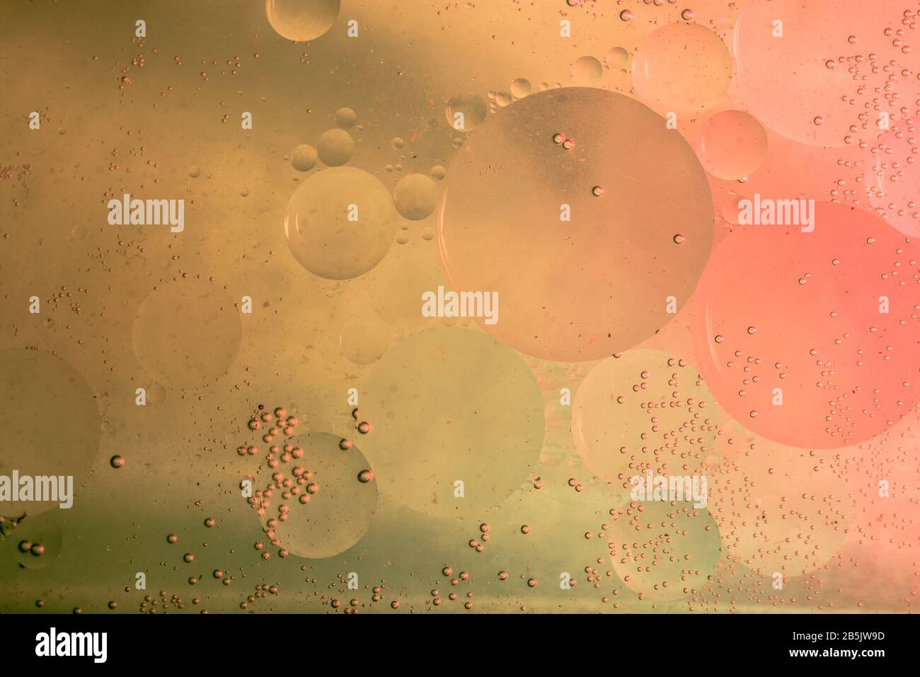 Oil bubbles inside water base form patterns Stock Photo Alamy