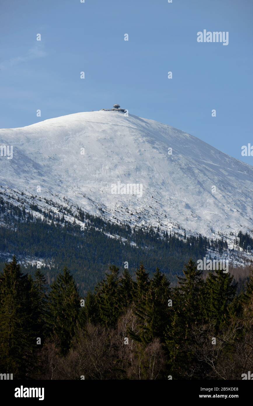 Schneekoppe, Karpacz, Niederschlesien, Polen Stock Photo